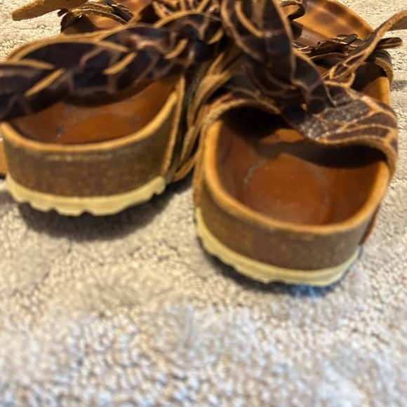 Yara Birkenstock Brown Strappy Sandals - Picture 7 of 8